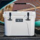 White YETI Tundra Roadie 20 Cooler